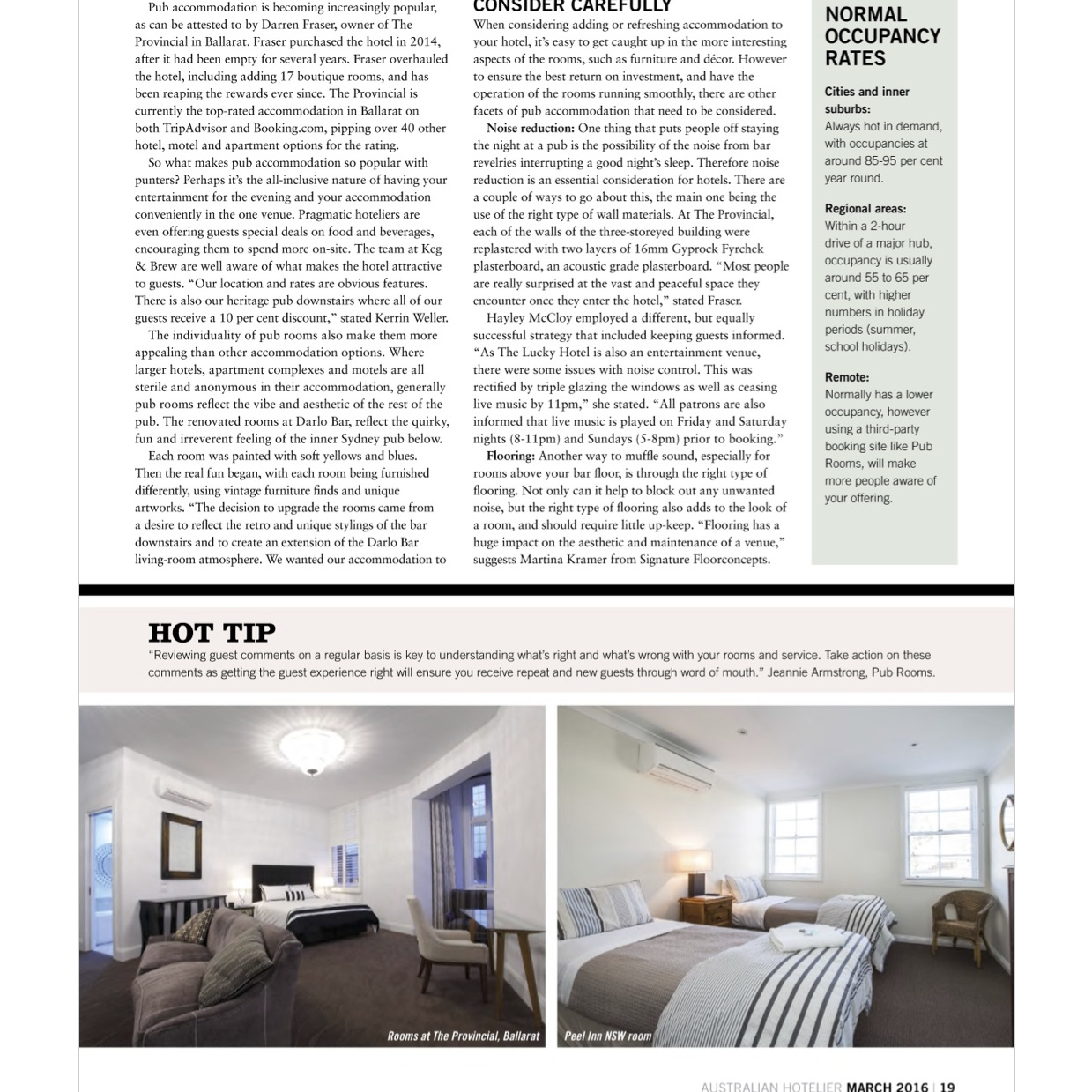 Australian Hotelier, PR Article -p2