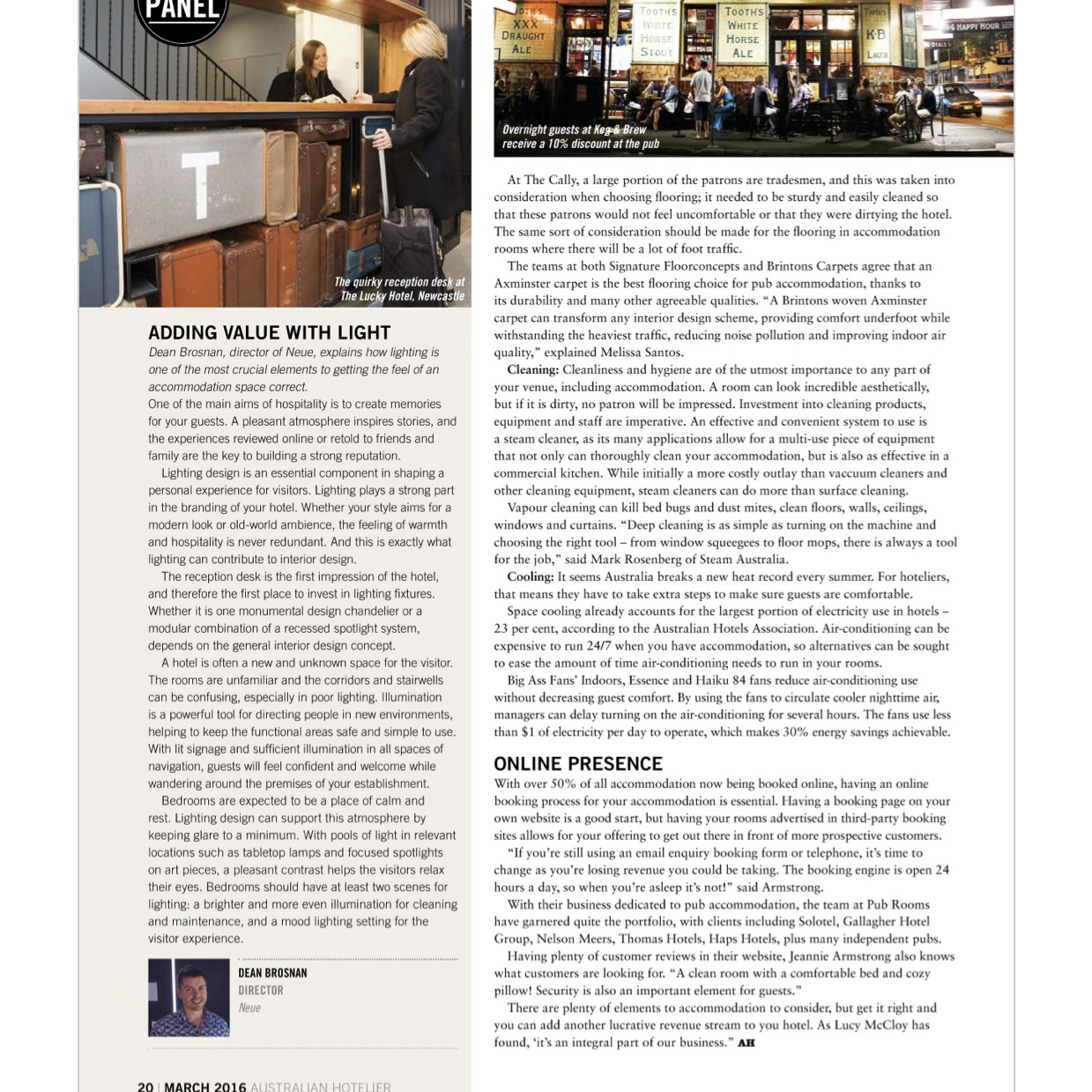 Australian Hotelier, PR Article - p3